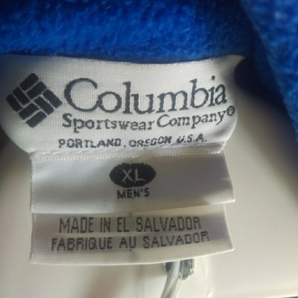 Columbia blue fleece zippered pocketed jacket - Picture 8 of 8